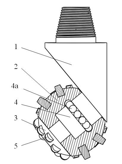 Compound single cone bit