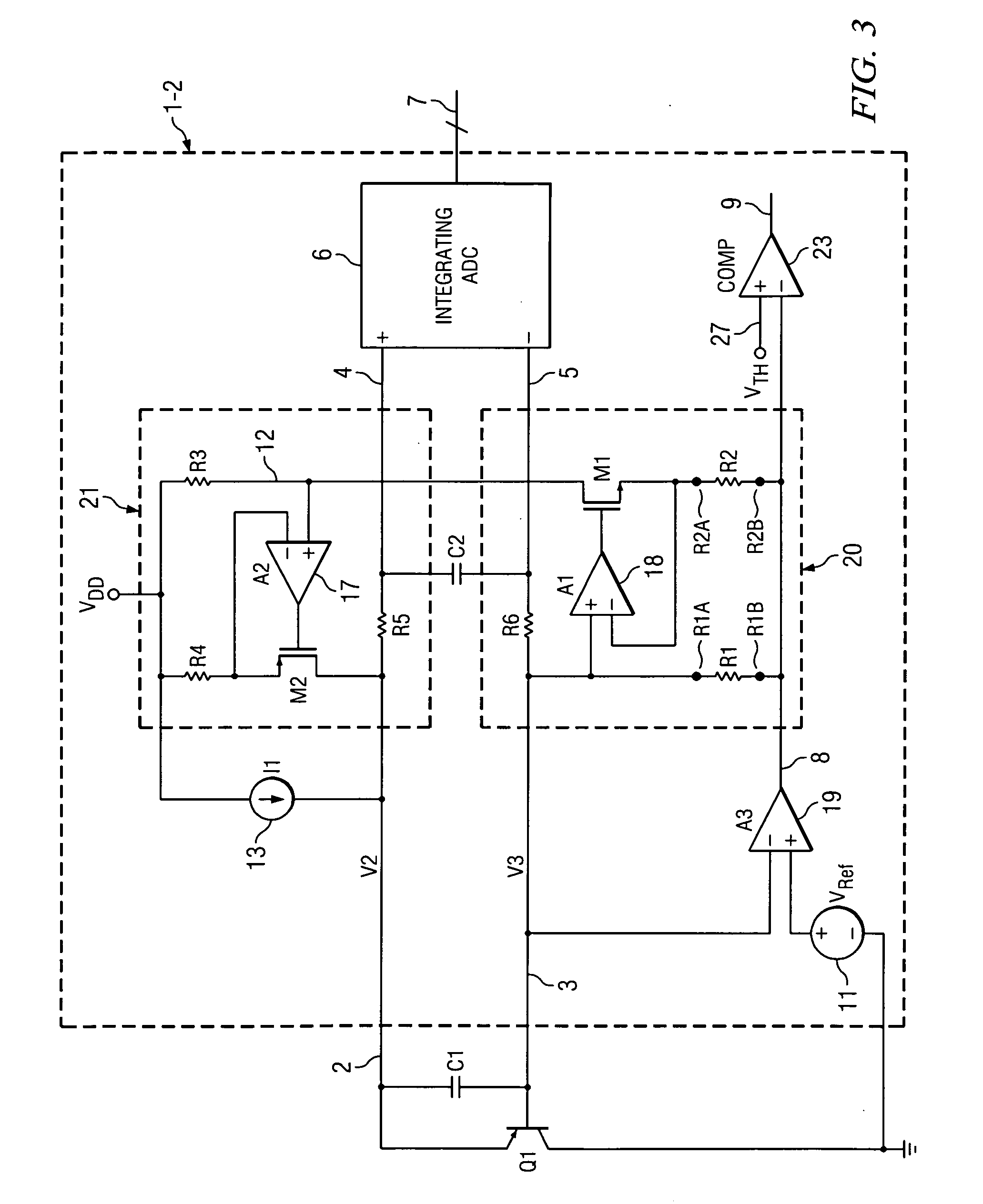 Circuit and method for beta variation compensation in single-transistor temperature sensor