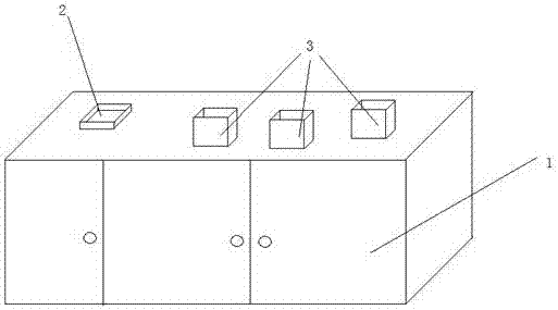 Metal cabinet for recreational vehicle