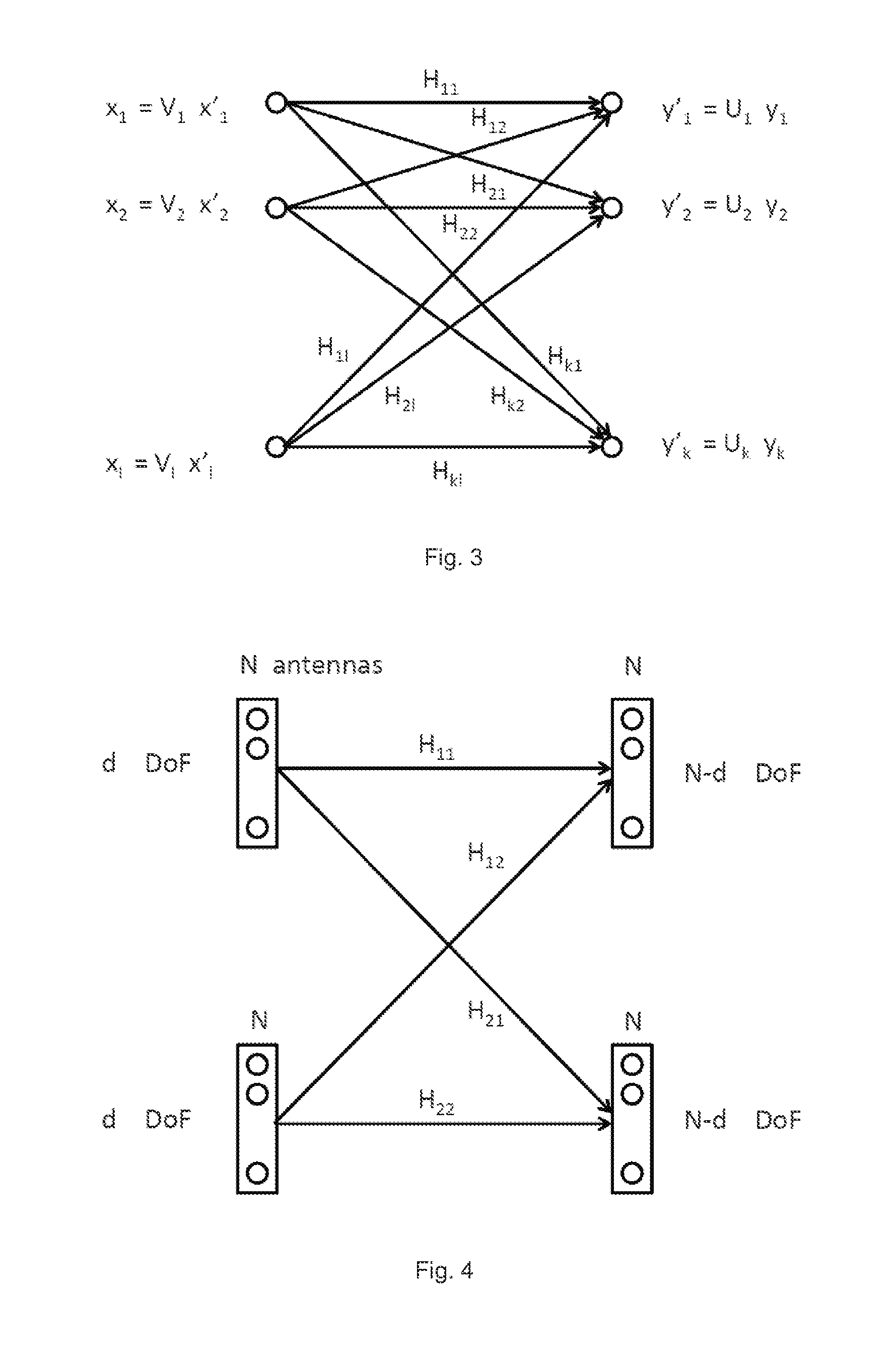 Degrees of freedom in multicell wireless systems with full-duplex base stations using interference alignment and methods for enabling full-duplex with half duplex clients