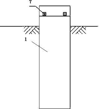 Roadbed slope retaining structural object large-scale model test loading system