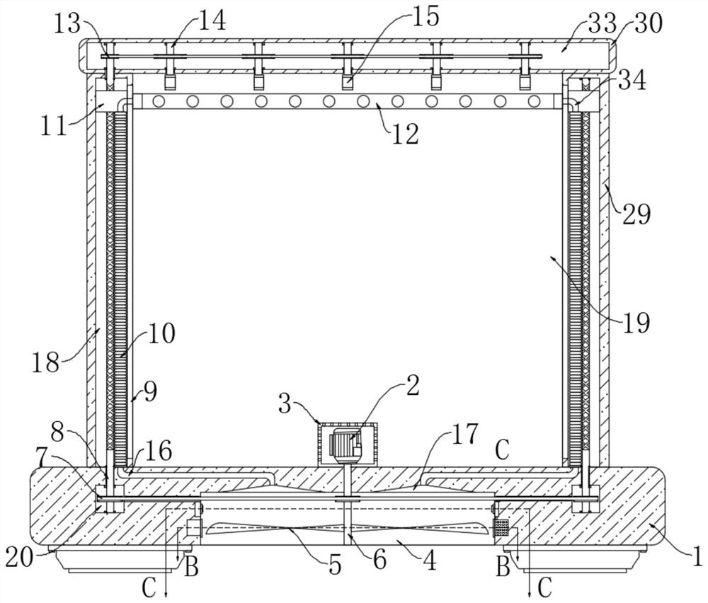 Clothes airing device for smart home