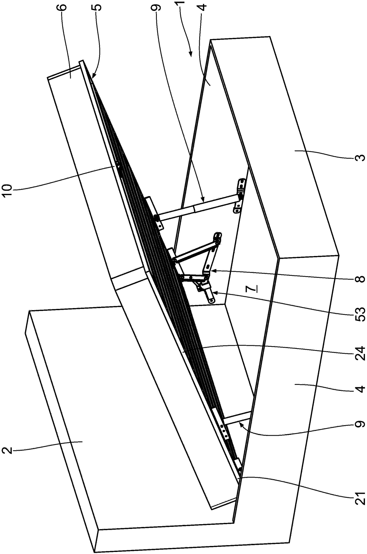 Mattress support-adjusting equipment