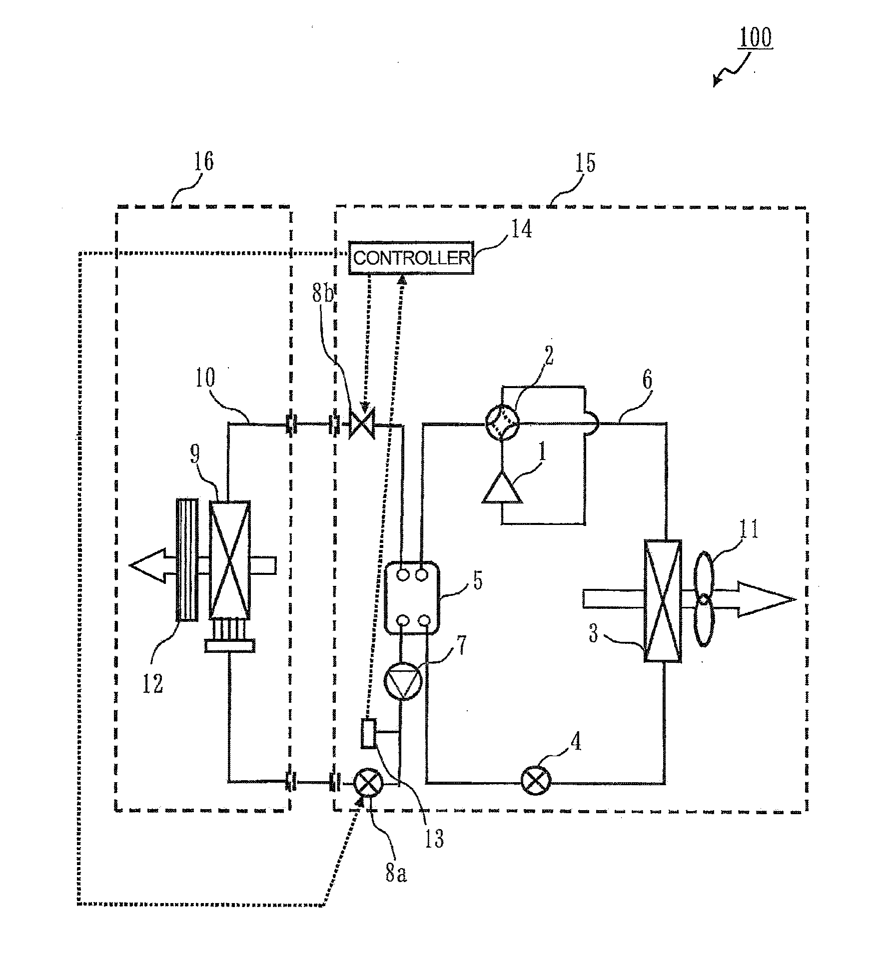 Heat pump apparatus and method of controlling heat pump apparatus