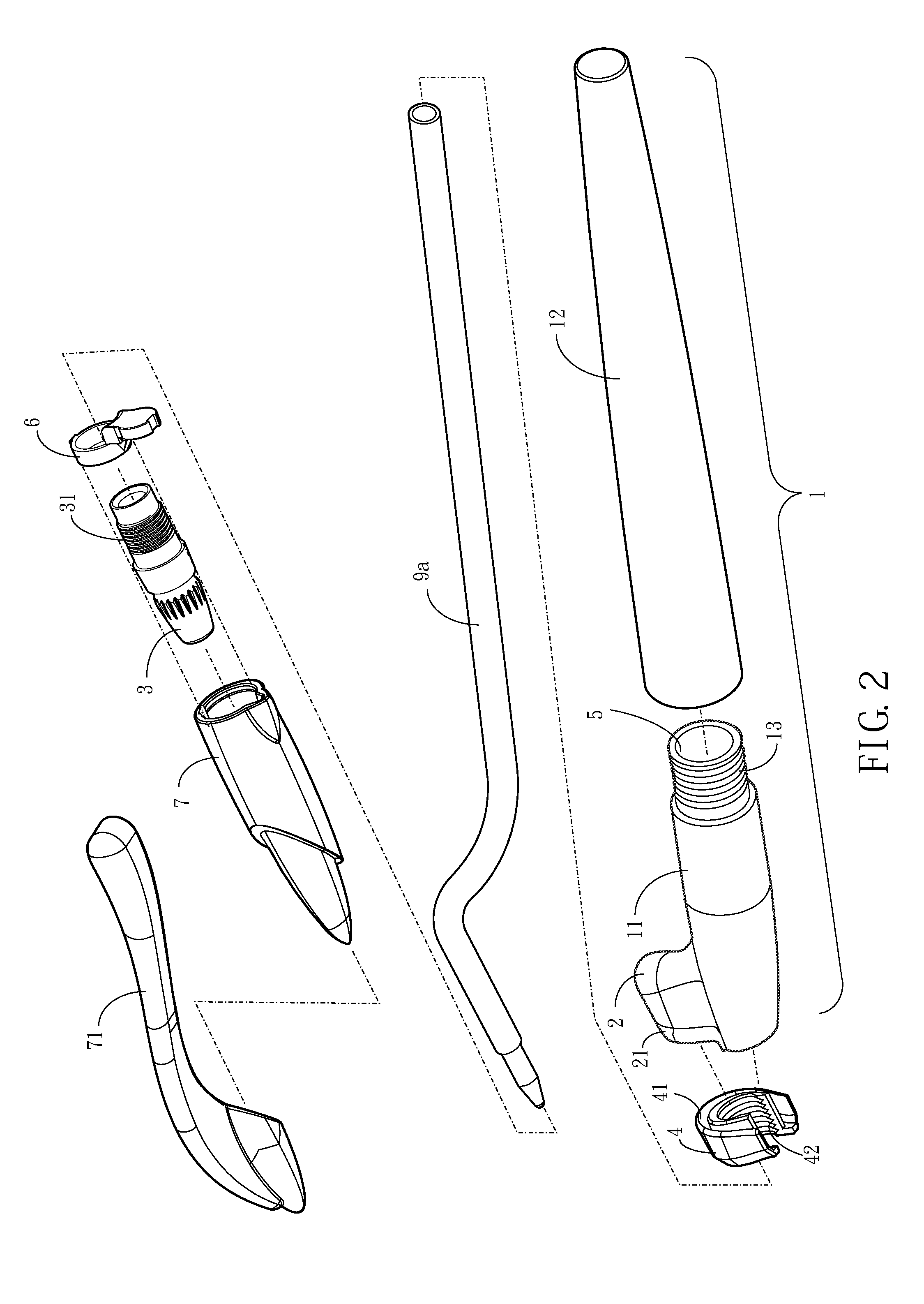 Offset pen structure for rapid assembling