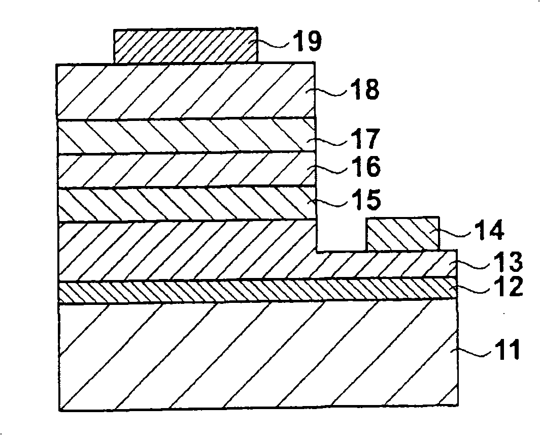 Gallium nitride semiconductor light emitting element