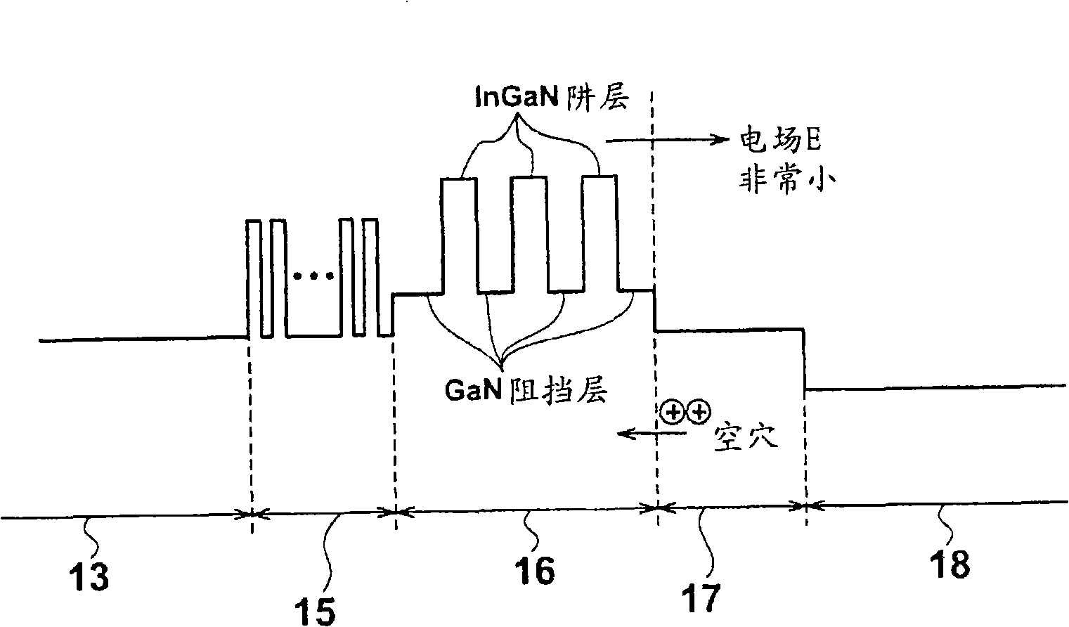 Gallium nitride semiconductor light emitting element