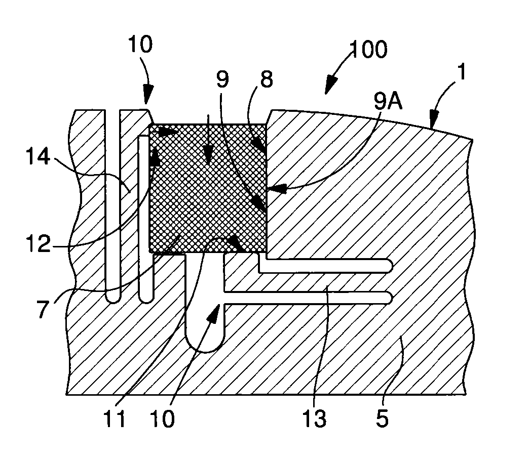 Balance with inertia adjustment using an insert