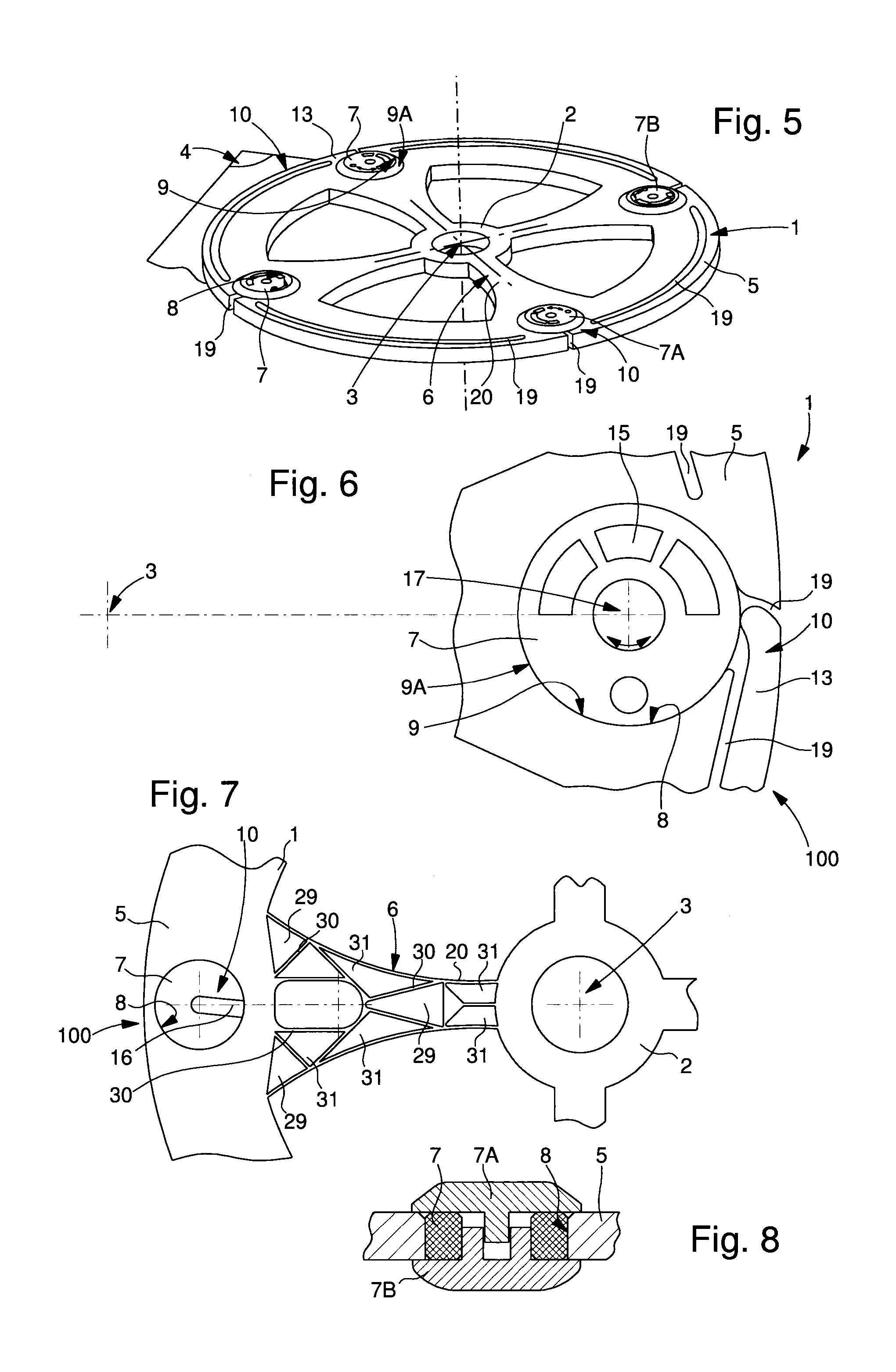 Balance with inertia adjustment using an insert