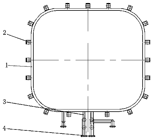 Square induction coil for 2500 DEG C tungsten-molybdenum sintering furnace