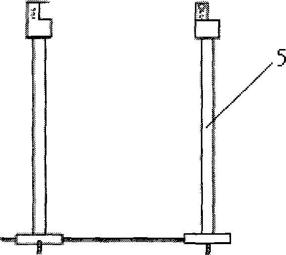 Support for insulating rod withstand voltage testing