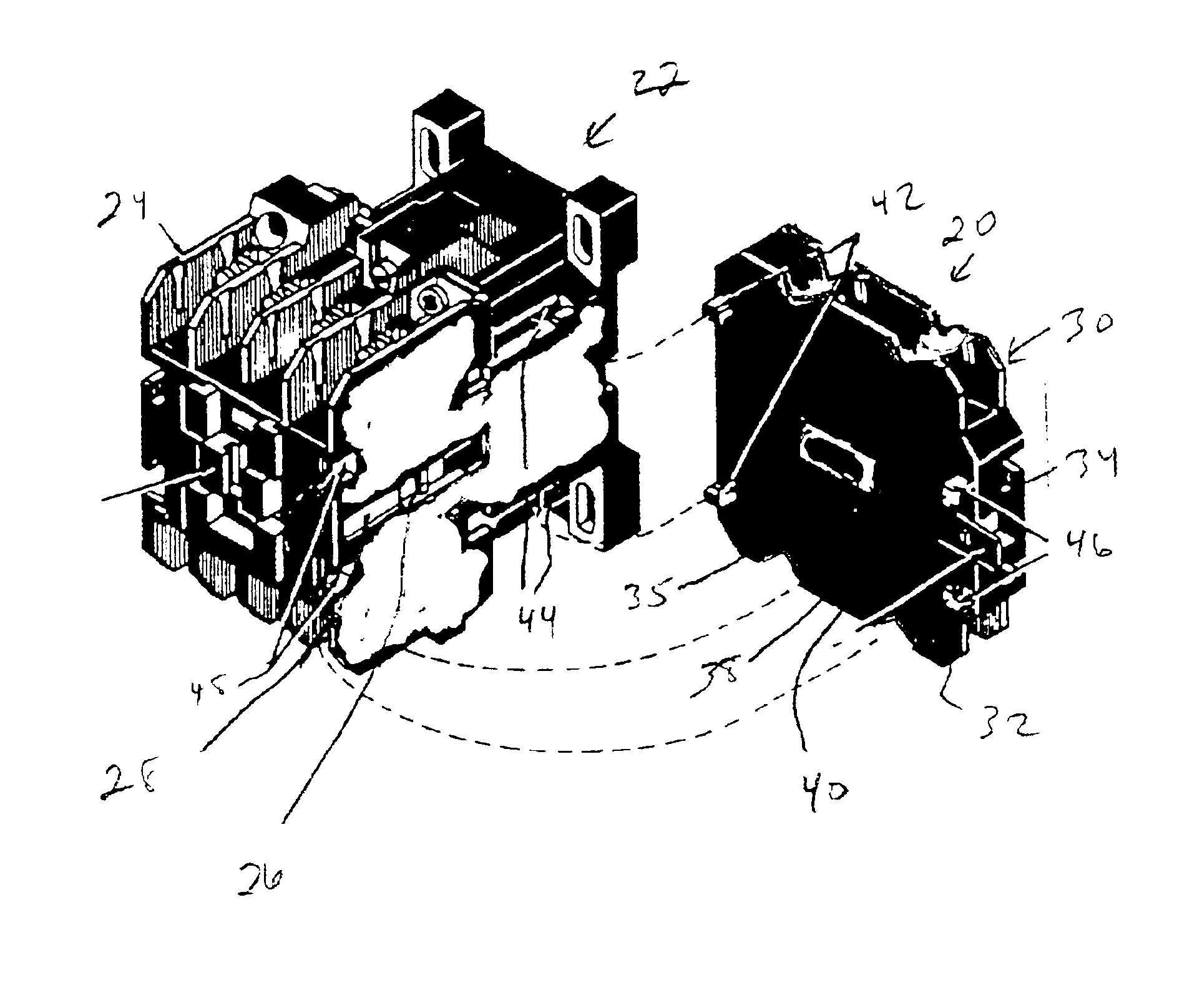 System and method for auxiliary contact assembly