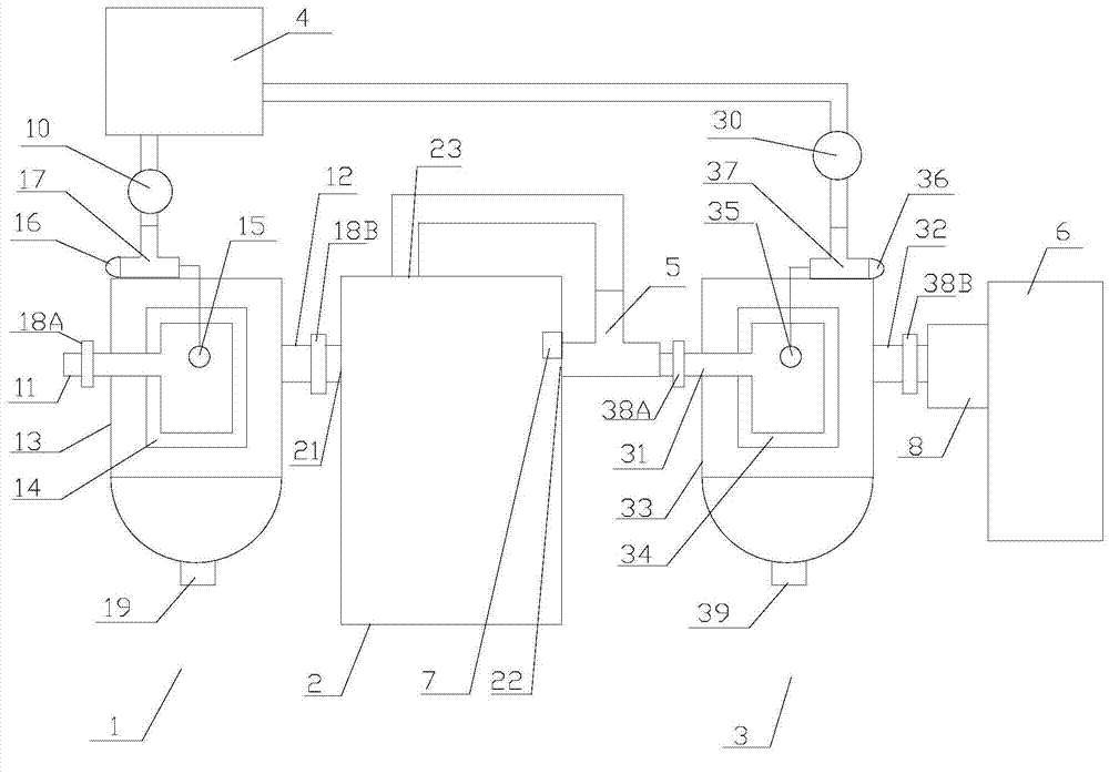 Multistage filtering type natural gas compressor