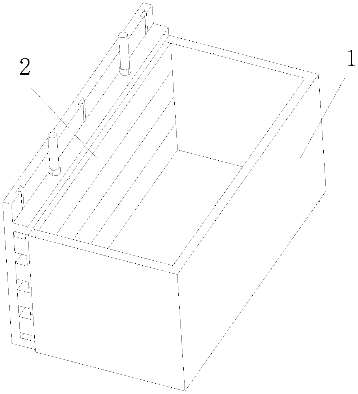 Separable concrete block curing device