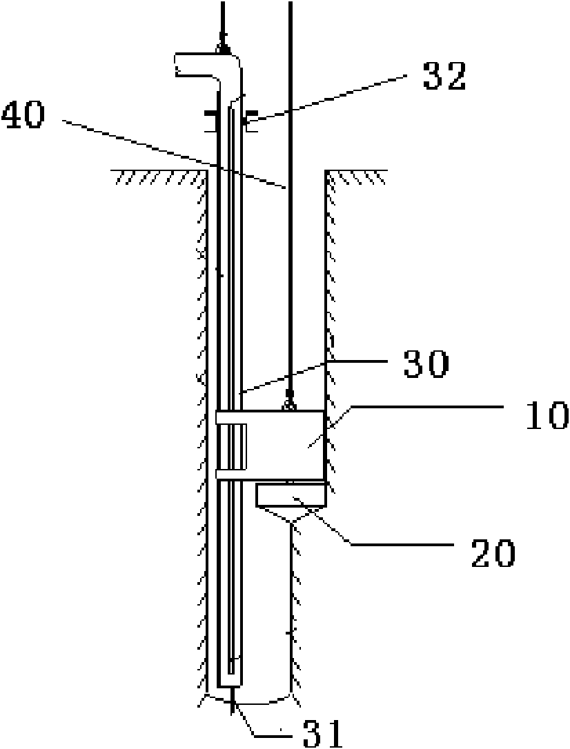 Rectangular cast-in-place pile slotting combined drilling rig