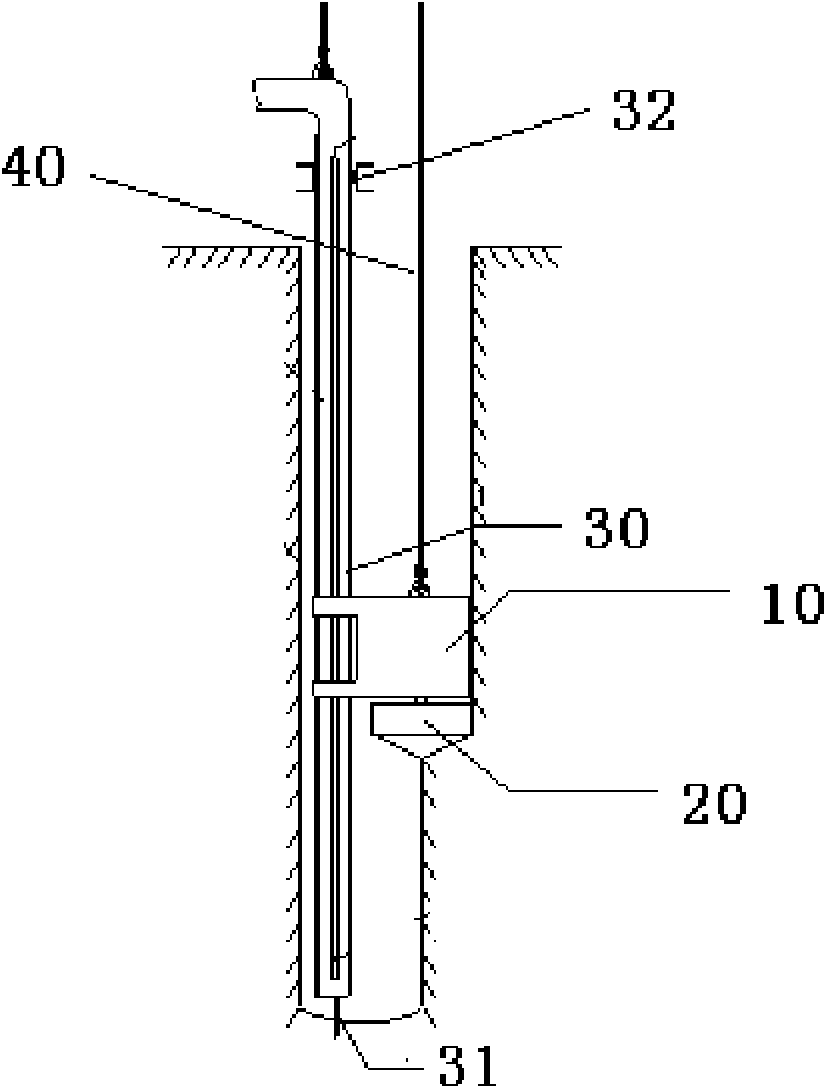 Rectangular cast-in-place pile slotting combined drilling rig