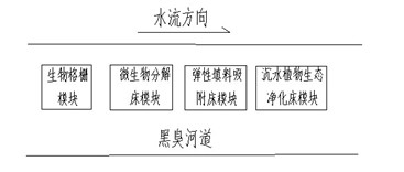 Modular system for purification of polluted river water body and application of the same