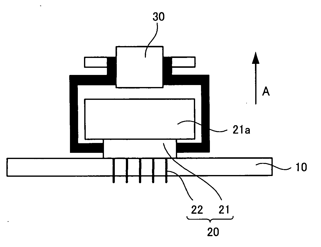 Board, connector, connector detaching device and method of detaching connector