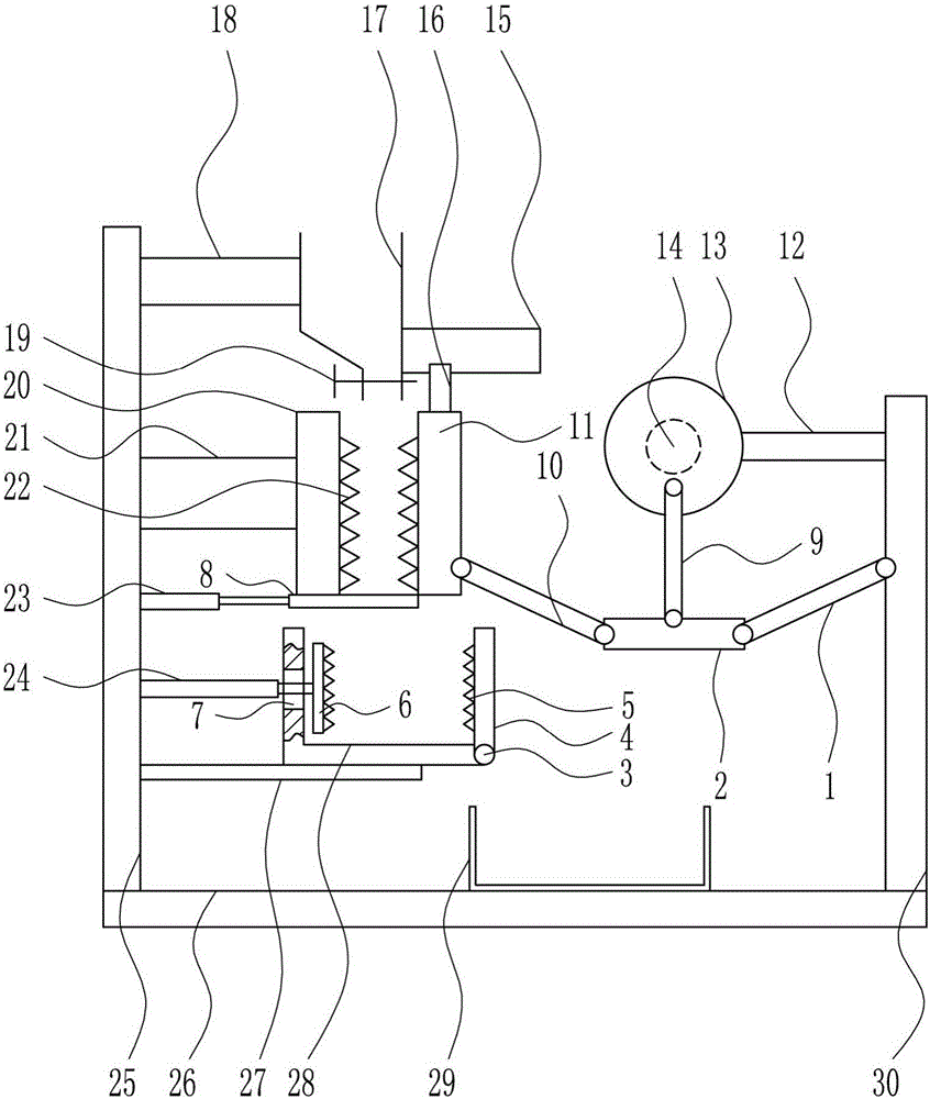 Solid garbage efficient crushing device used for medical surgery