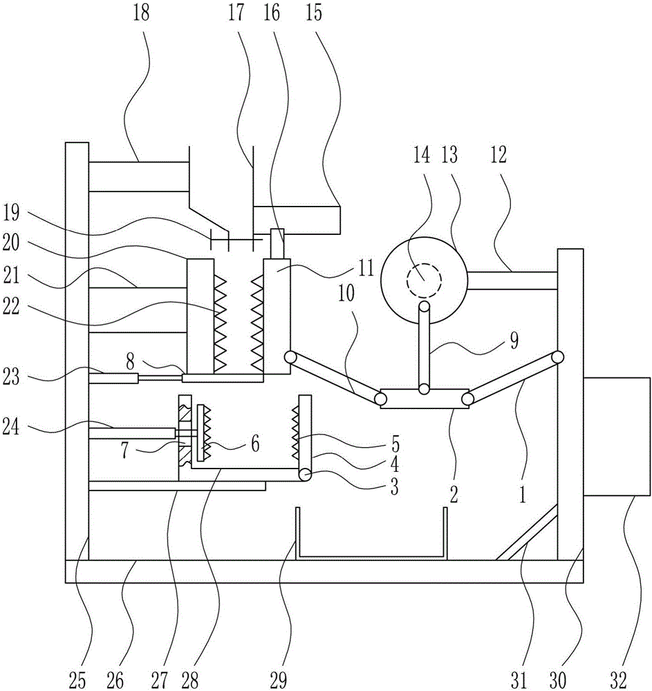 Solid garbage efficient crushing device used for medical surgery