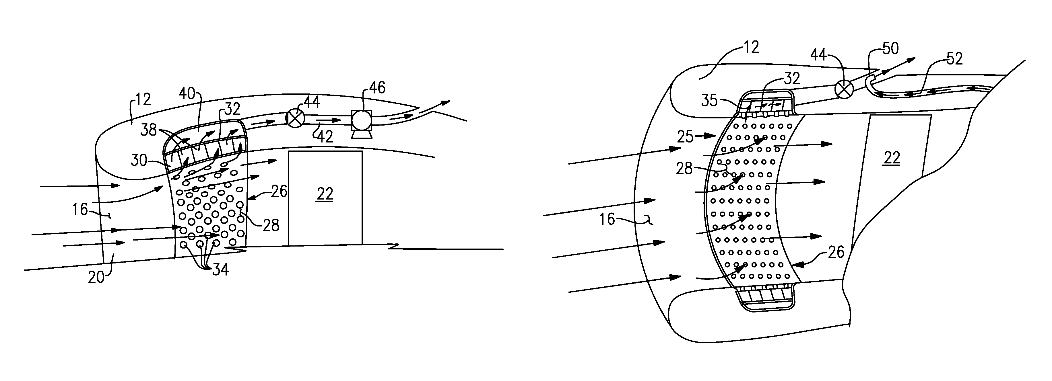 Integral suction device with acoustic panel