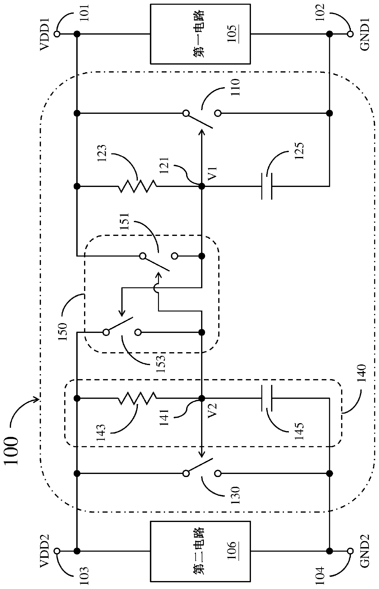 Electrostatic Discharge Protection Circuits Across Power Domains