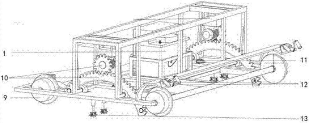 Railway track maintenance machine based on collaborative operation mode of mother machine and son machine