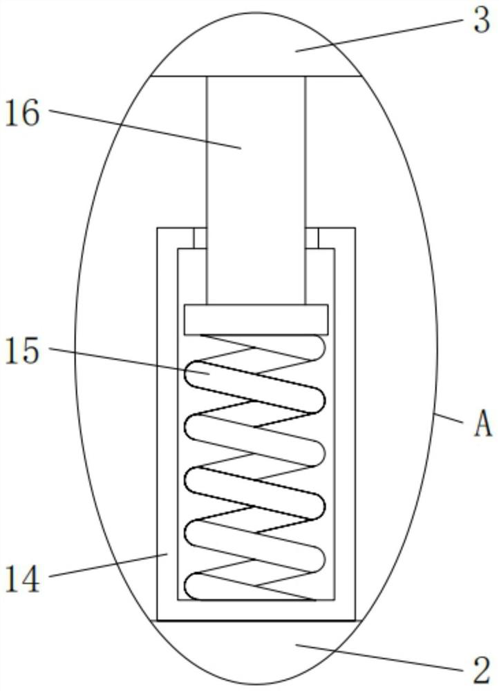 Electromechanical equipment detection device with buffer protection mechanism