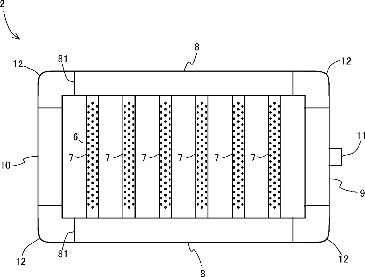 Air discharge pipe structure for melting snow on road surface, road surface material for melting snow, and system for melting snow on road surface