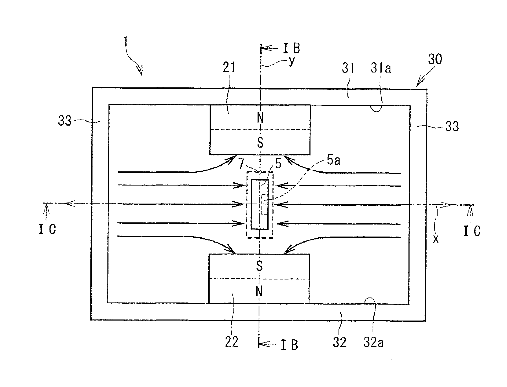 Stroke amount detecting device