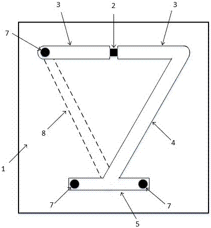 Planar two-arm axial-mode helix antenna suitable for radio-frequency identification label