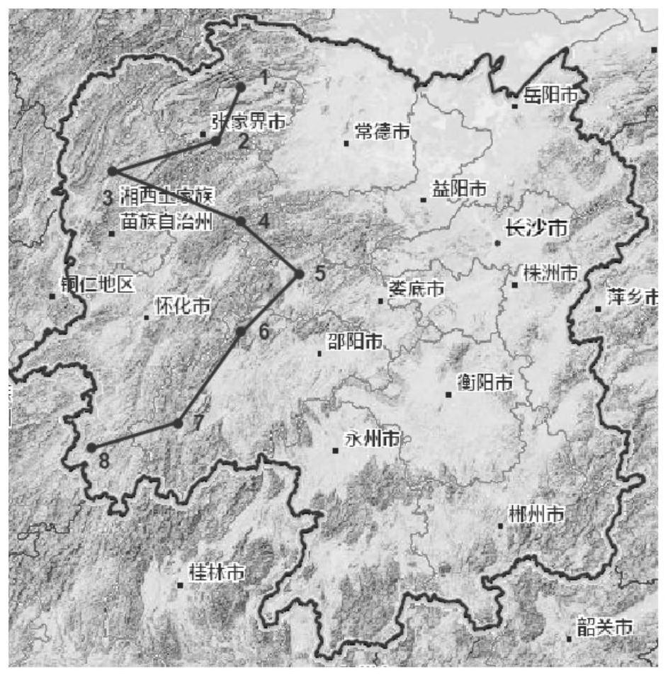 Monitoring point distribution method and system based on power grid microtopography icing threat path extension analysis