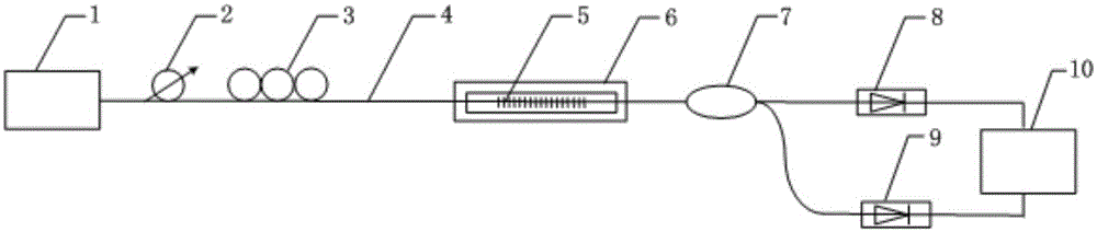 Orthogonal polarization optical fiber biorefractive index sensor and its detection method