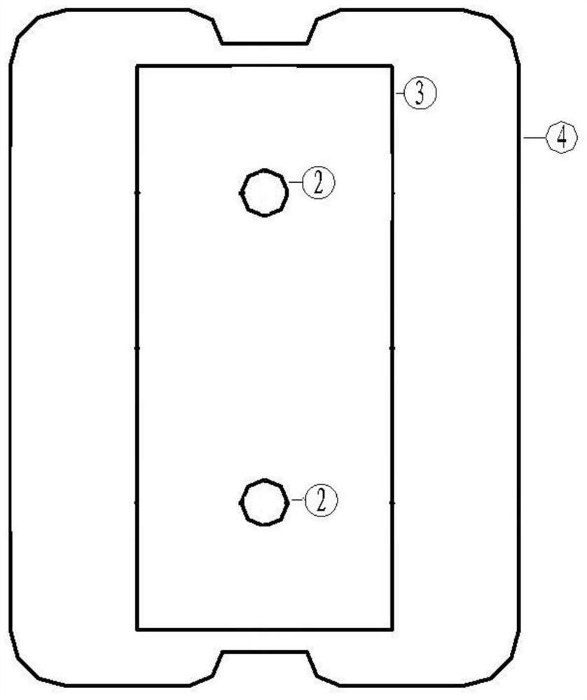 Rail transit three-column type prestressed concrete portal pier and construction method thereof