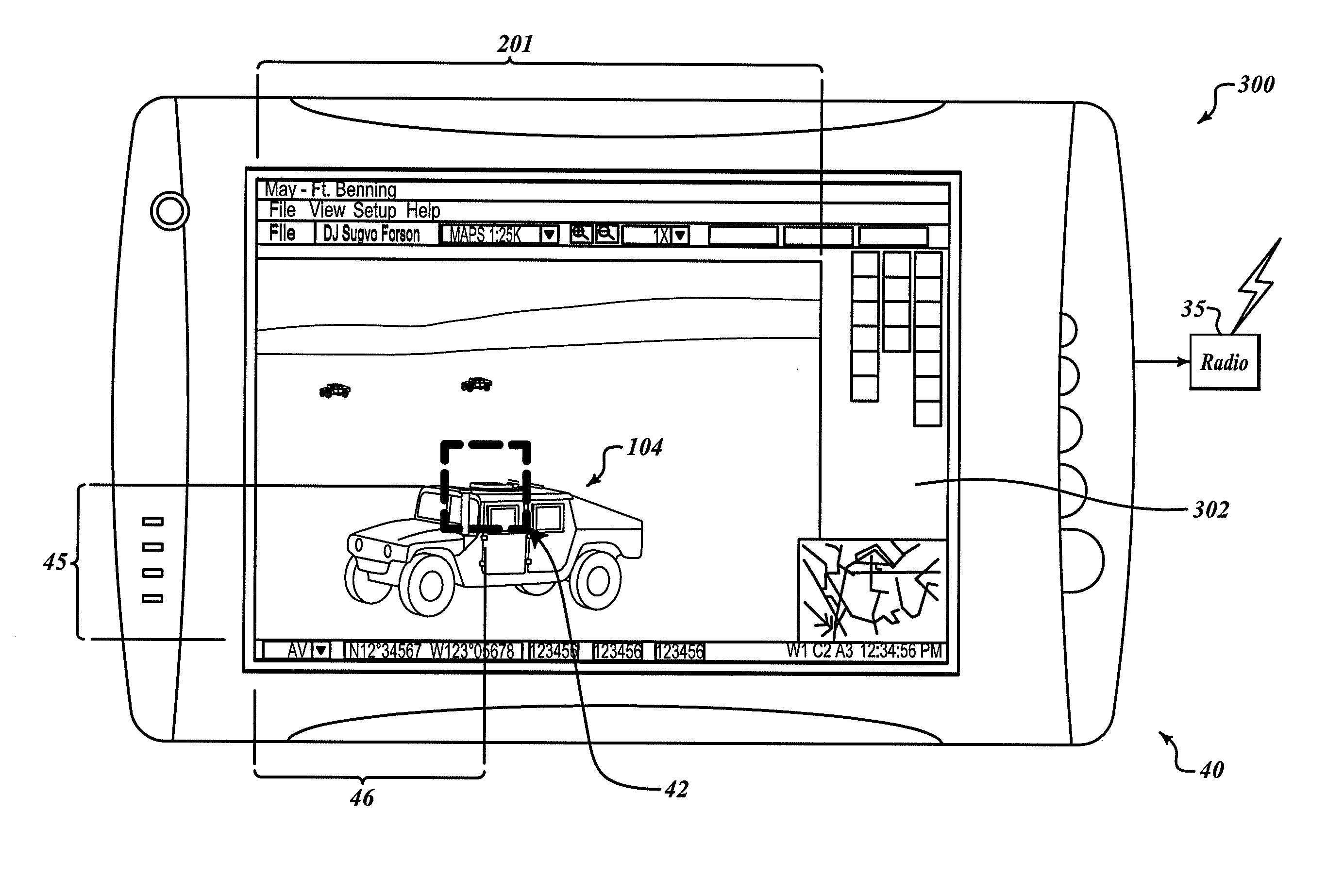 Pointing system for laser designator