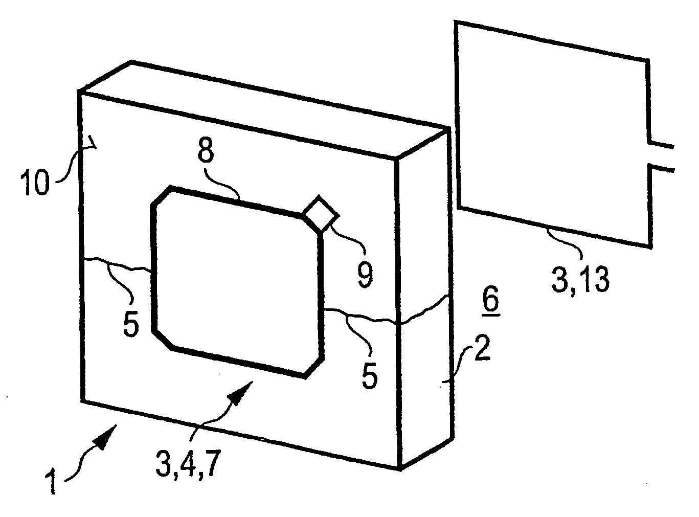 Device for detecting degradation of a component