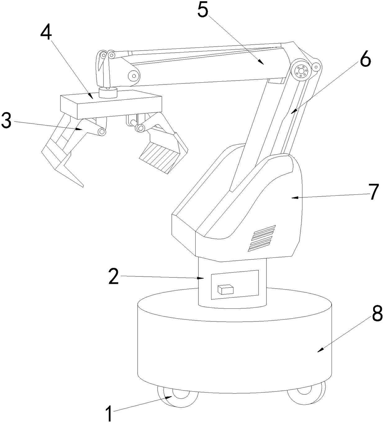 Novel food carrying robot