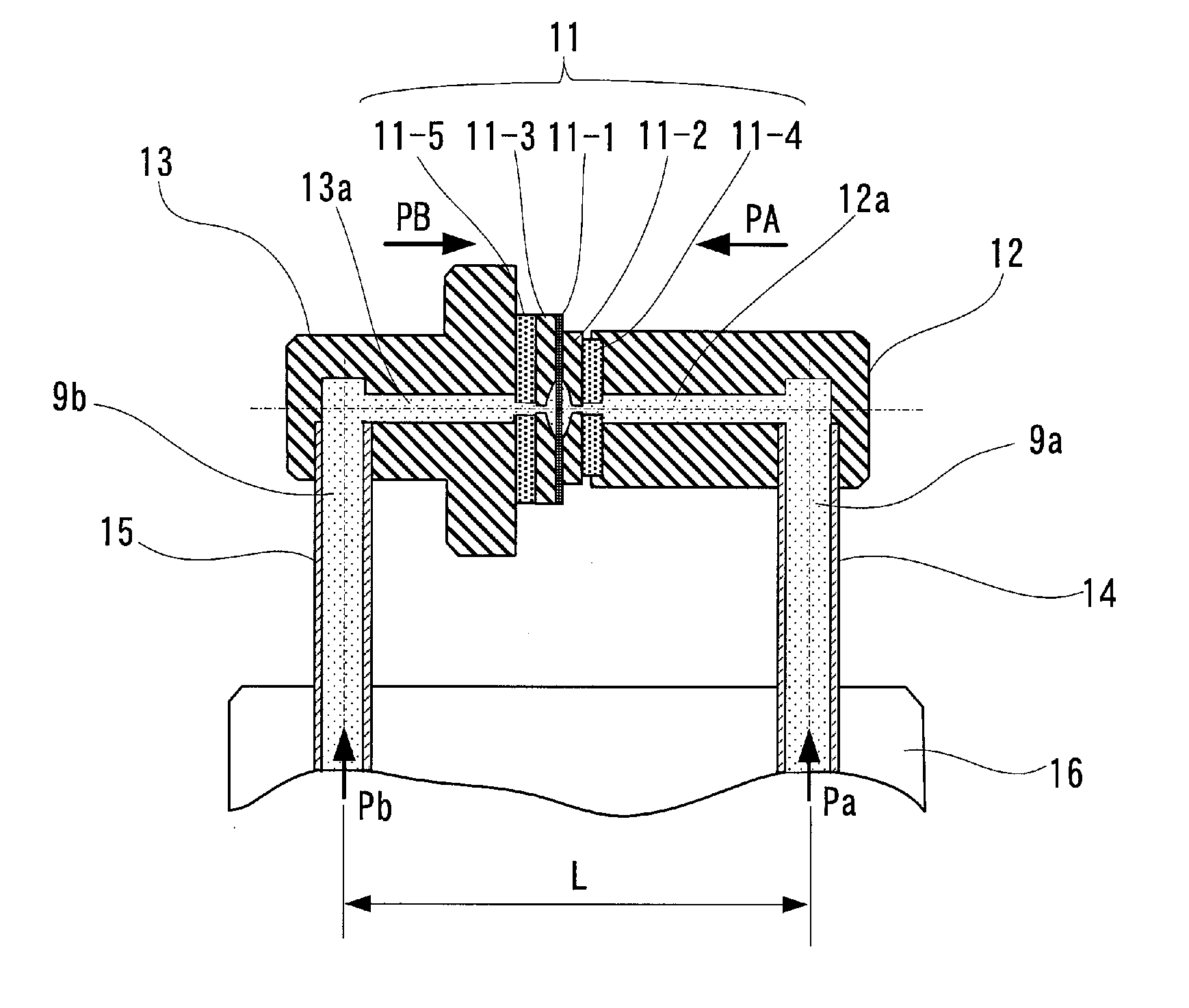 Differential pressure sensor