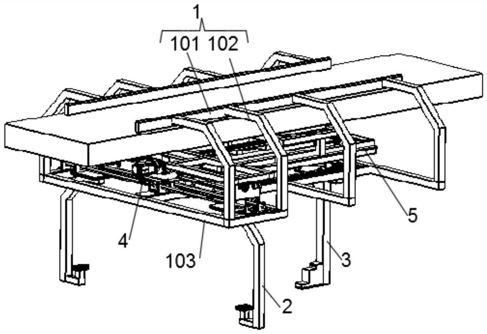 Flexible lifting appliance for cab