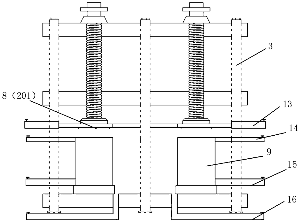 Concrete testing device for loading and freeze-thawing coupling effect