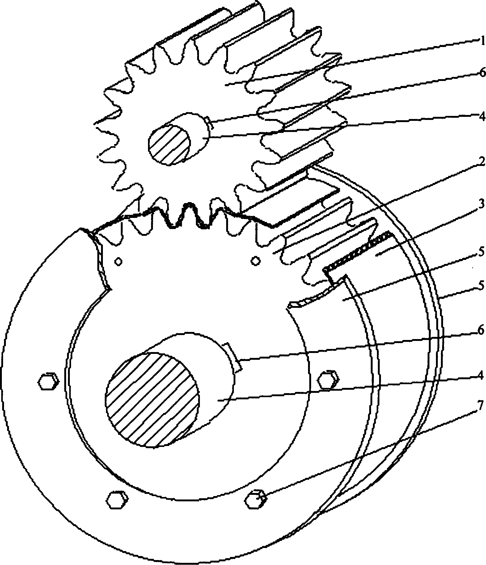 Gear transmission apparatus using flexible belts as engagement medium