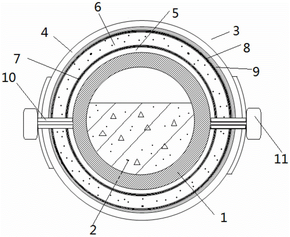 Conveying pipe sleeve for pumping concrete construction