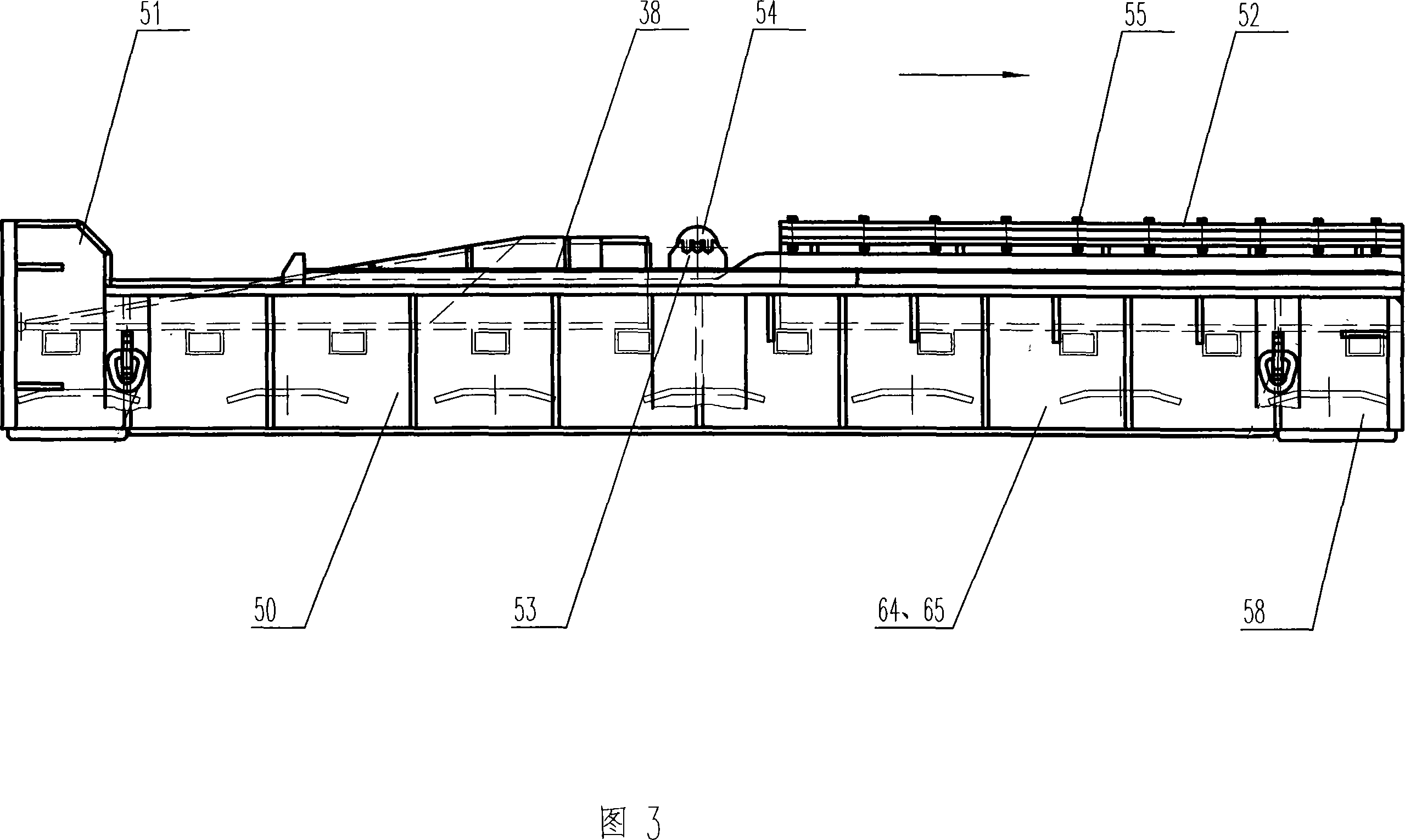 Self-movable foot end of belt conveyer