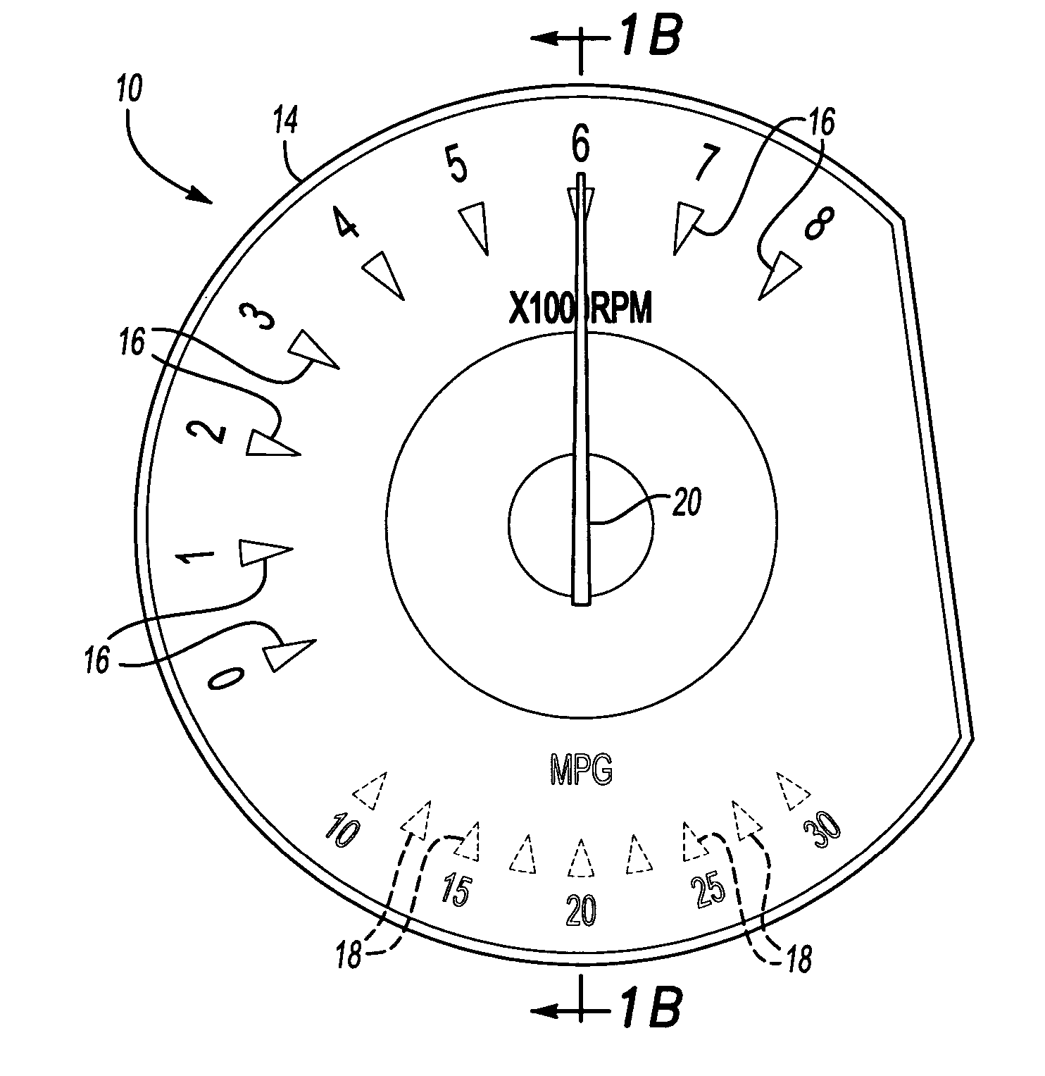 Indication change instrument cluster