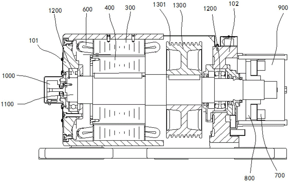 Inner rotor permanent magnet synchronous reluctance traction drive