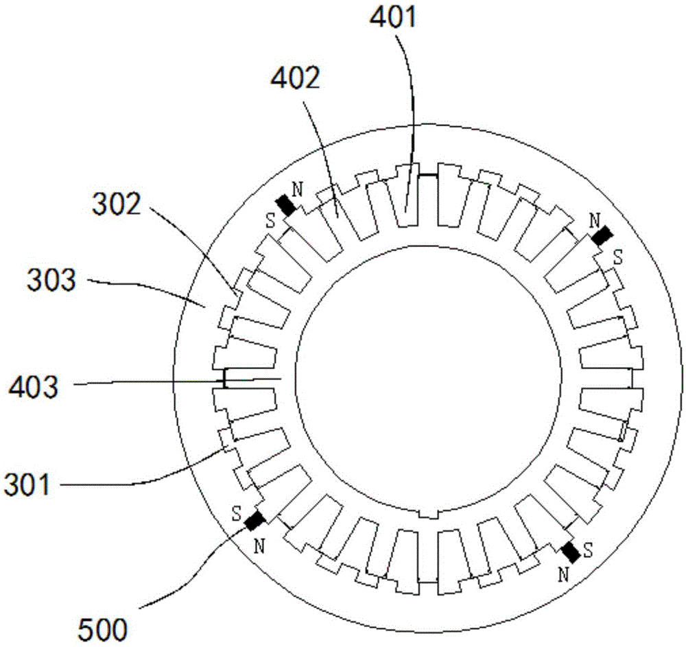 Inner rotor permanent magnet synchronous reluctance traction drive