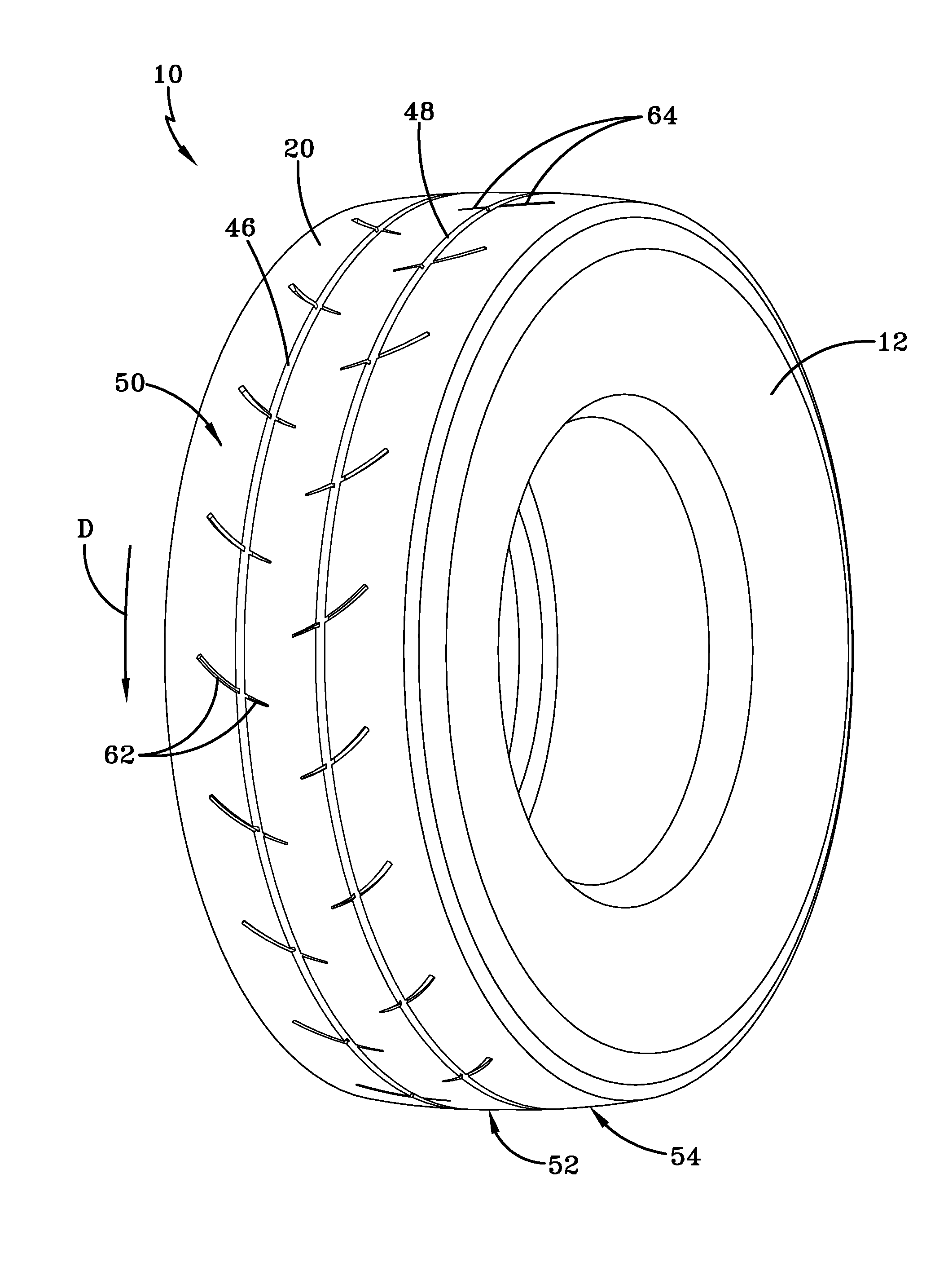 Replacement tread for a truck racing tire