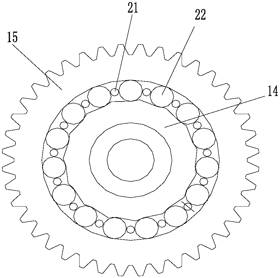 Electric motorcycle inner rotor motor double cone friction transmission self-adaptive variable speed assembly