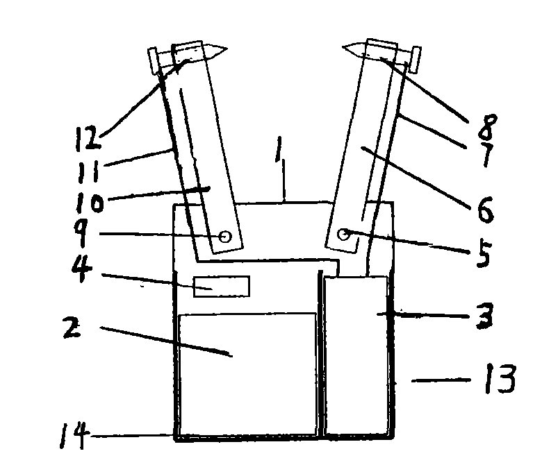 High-pressure discharging device and use method thereof