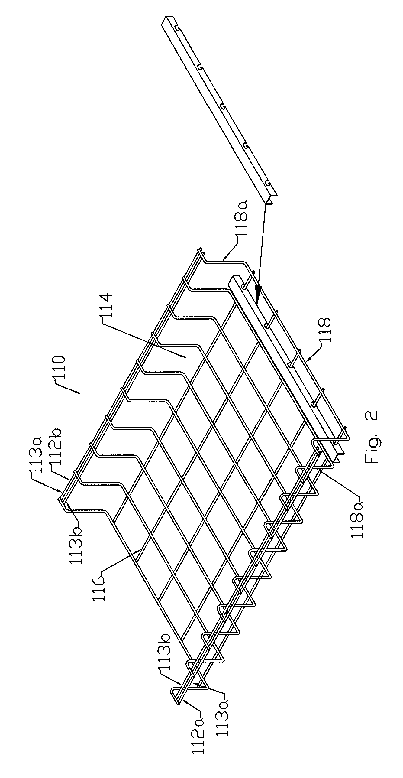 Suspended cable support system